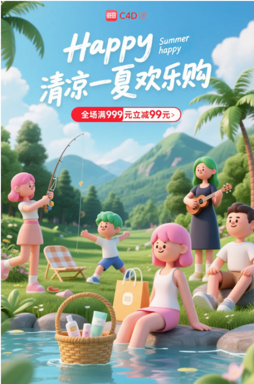 03bb8e57ebd3a66fcde2a5d51dd8e529 1分钟100张海报!场景不重复!设计要变天了!