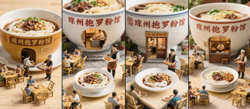 0d6d1f6adf9533ef05c31a5f92dc6748 热门!AI做小红书微缩景观图文视频,地方特色美食赛道,制作超级简单