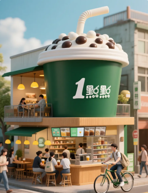 52306d3801e0d9fe6e8350c8953166a6 【微缩景观】| 用AI 绘制的奶茶咖啡店微缩世界太酷了,附提示词