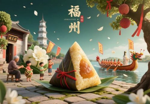 640-100 爆款AI绘画提示词分享:各地端午粽子微缩景观