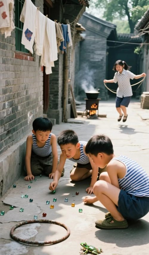 640-48 免费使用即梦AI制作爆款怀旧照片,60-80年代的童年回忆啊!