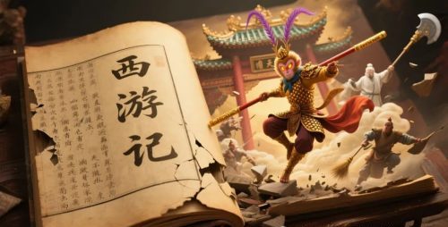 640-49 用AI制作3D西游记裸眼效果,名著人物跳出书本,效果真绝!全流程拆解