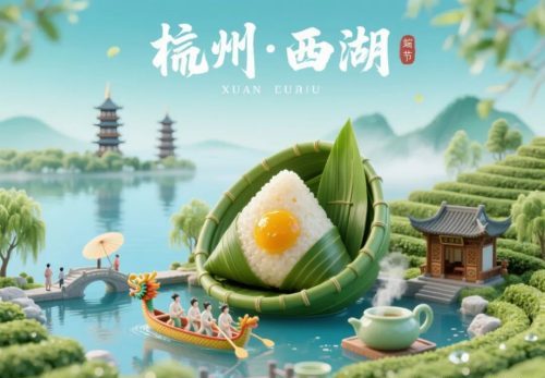 640-94 爆款AI绘画提示词分享:各地端午粽子微缩景观