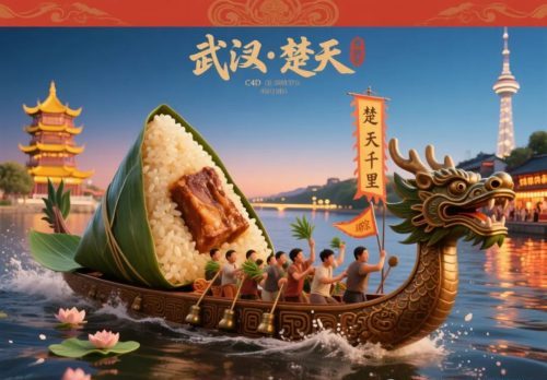 640-97 爆款AI绘画提示词分享:各地端午粽子微缩景观