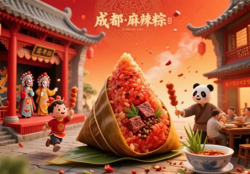 640-98 爆款AI绘画提示词分享:各地端午粽子微缩景观