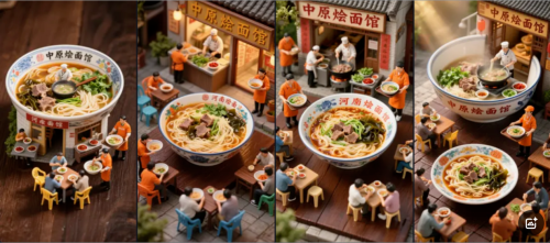ba4a55b6c4c37d331432c2de28c315dc 热门!AI做小红书微缩景观图文视频,地方特色美食赛道,制作超级简单